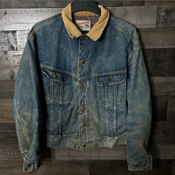 SOLD VTG Storm Rider Lee Denim Jacket USA 48 - Picture 1 of 4